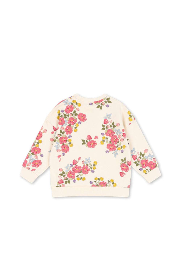 Loupy Lou Sweatshirt Fleuri mit Rippbund von Konges Sløjd