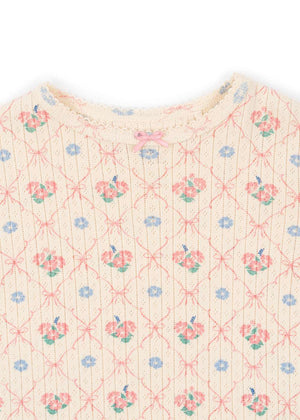 Rückseite des Konges Sløjd Minnie Shirts Fleur Decor aus Bio-Baumwolle
