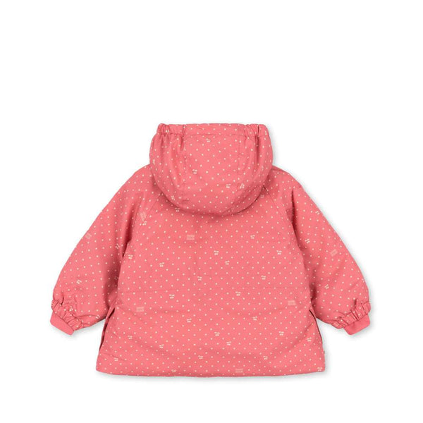 Mismou Rüschen-Winterjacke von Konges Sløjd mit anpassbarer Taille und Innen-Hosenträgern
