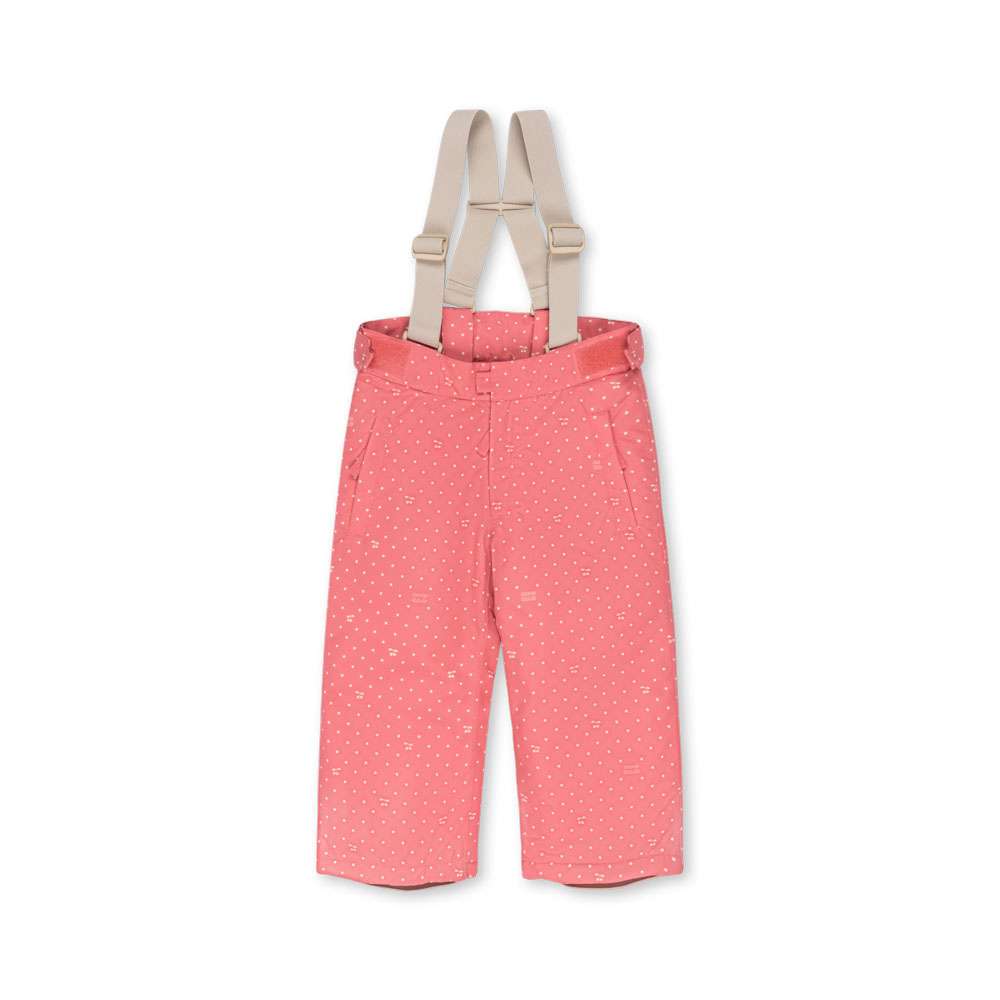Konges Sløjd Mismou Schneehose Cherry Berry Dot mit verschweissten Nähten