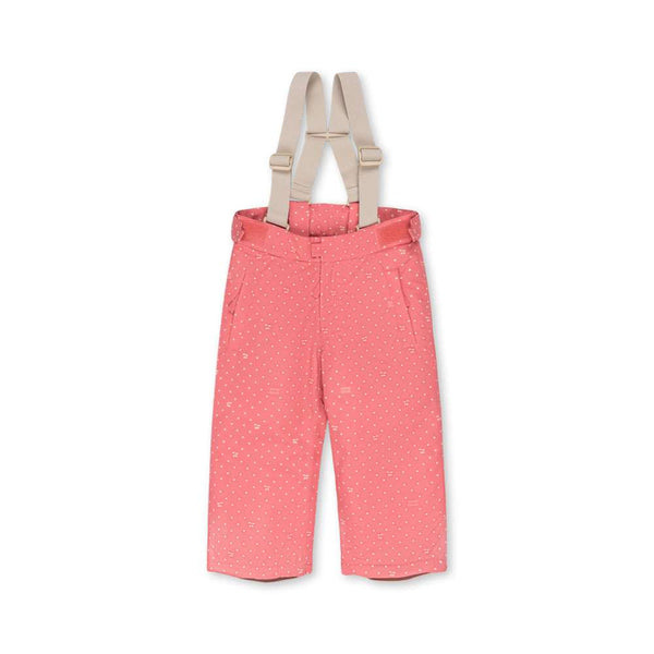 Konges Sløjd Mismou Schneehose Cherry Berry Dot mit verschweissten Nähten