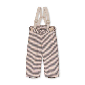 Konges Sløjd Mismou Schneehose im Streifenmuster Stripe La Mer mit Hosenträgern