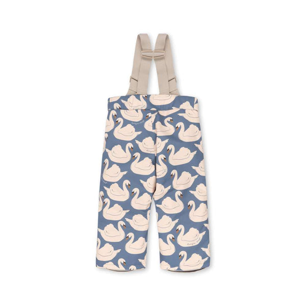 Rückseite der Schneehose Mismou Swan von Konges Sløjd aus recyceltem Polyester