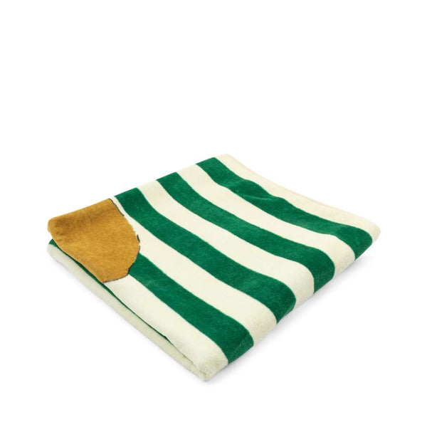 Streifenmuster des Antique Stripe Strandtuchs von Konges Sløjd