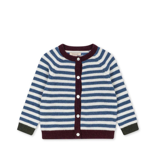 Konges Sløjd Strickjacke Belou Autumn Stripe, unisex geschnitten