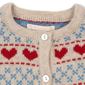 Knöpfe der Strickjacke Belou Heart von Konges Sløjd