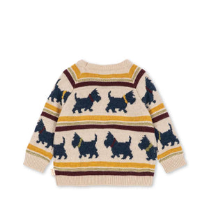 Hundemotiv am Konges Sløjd Pullover Belou Piccolo Scottie
