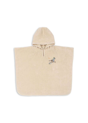Konges Sløjd Terry Badeponcho Summer Sand aus Frottee-Bio-Baumwolle