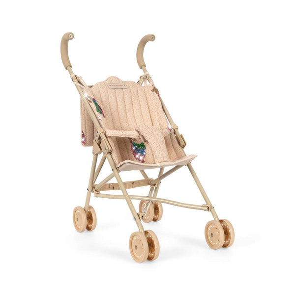 Konges Sløjd Tüll-Puppenbuggy Rainbow Star mit Doppelrädern