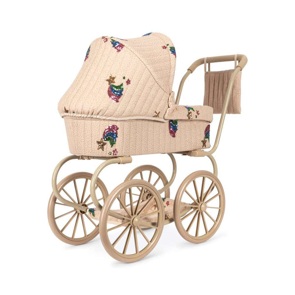 Griffdetail am Tüll-Puppenwagen Minnie von Konges Sløjd, tief angesetzt für kleine Puppeneltern