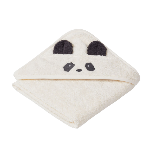 Liewood Albert Kapuzen-Badetuch Panda mit Kapuze für Babys