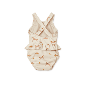 Rückansicht des Liewood Amina Baby Badekleids in Dream