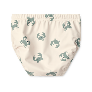 Krebs-Print auf den Liewood Anthony Baby Schwimmpants