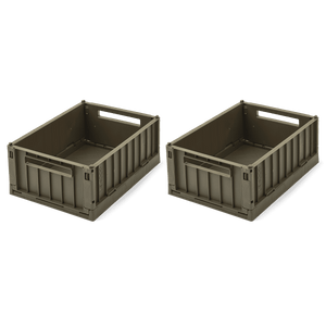 Liewood Aufbewahrungsbox Weston S in Army Brown, 2er-Set