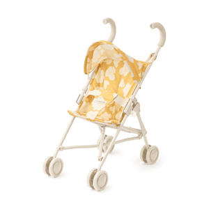 Liewood Elsie Puppenwagen Flower Lemon Yellow mit Korbaufsatz