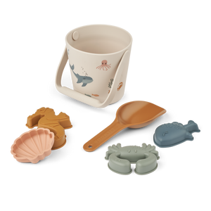 Liewood Gilma Sandspielzeug-Set Sea Creature mit Eimer und Schaufel