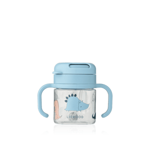 Liewood Strohhalmbecher Kai Dino Roar Sandy aus Tritan, 280 ml