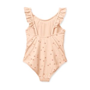 Schmetterlings-Print des Liewood Kallie Badekleids im Detail
