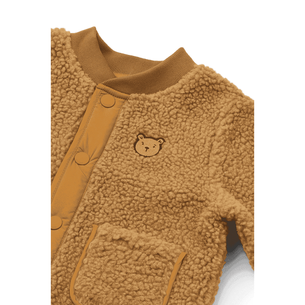 Liewood Lora Pile Jacke Golden Caramel – Rückansicht