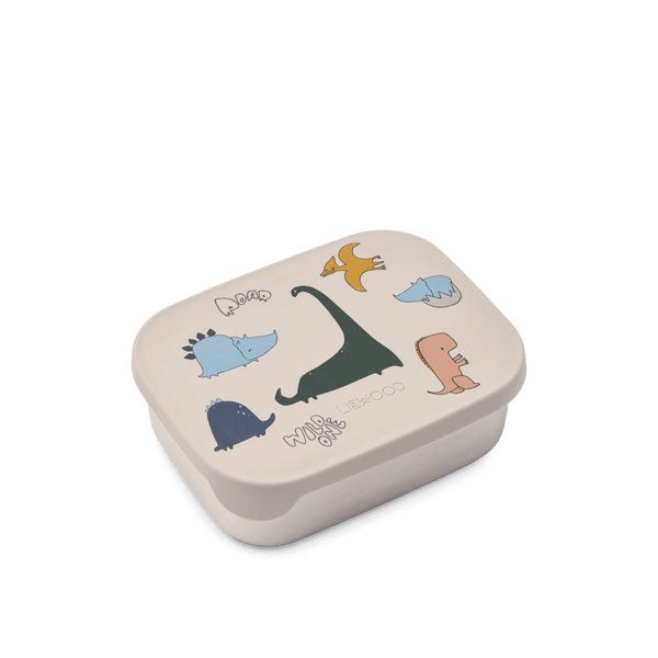 Liewood Lunch-Box Arthur im Dino-Roar-Print auf Sandy