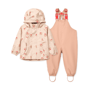 Liewood Manu Regenset Butterfly Apple Blossom – Regenjacke und Latzhose
