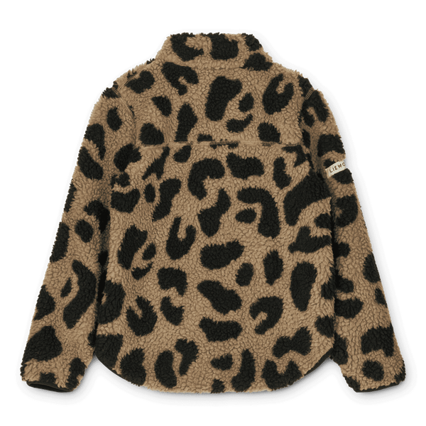 Liewood Nolan Fleecejacke Mega Leo Oat – seitliche Ansicht