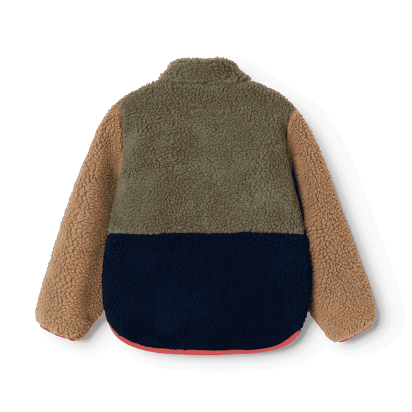 Liewood Nolan Teddyjacke Army Brown – Vorderansicht
