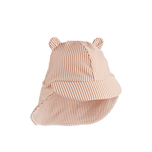 Liewood Senia Seersucker Sonnenhut Stripe Pale Tuscany mit Bärenohren