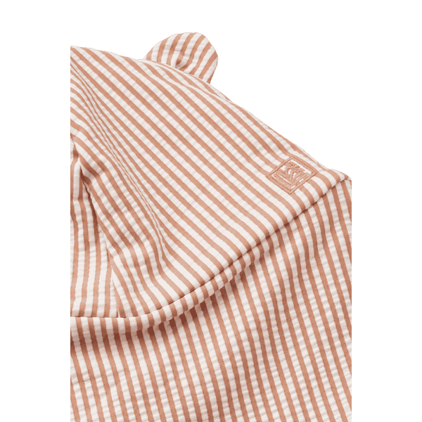 Seitenansicht des Liewood Senia Sonnenhuts in Stripe Pale Tuscany