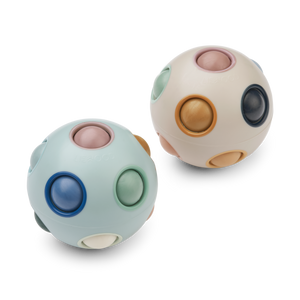 Liewood Solene Puzzle-Ball Ice Blue Mix – Greifball aus Silikon