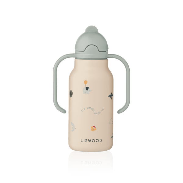 Liewood Trinkflasche Kimmie 250 ml im Flying-Print auf Sandy