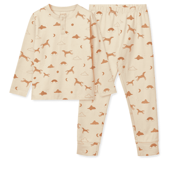 Liewood Wilhelm Pyjama Dream, zweiteiliger Schlafanzug aus Bio-Baumwolle