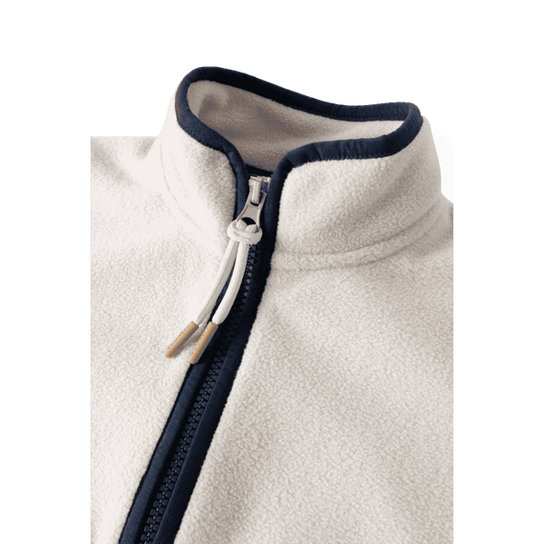 Liewood Wynn Fleece-Pullover Classic Navy Mix – Detail Half-Zip