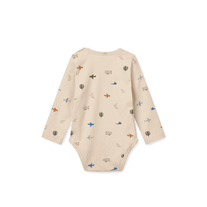 Yanni Baby Body von Liewood in Aviator mit Druckknöpfen