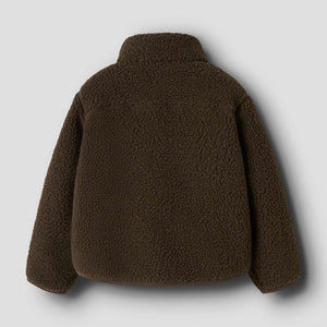 Lil'Atelier Teddyjacke Nalo Dark Earth, Rückansicht
