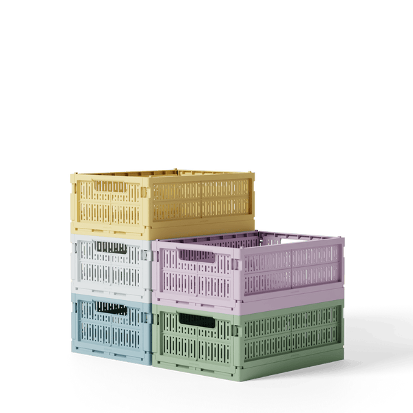 Made Crate Aufbewahrungsbox Midi Green Bean Green | Aufbewahrung & Ordnungssysteme | Beluga Kids