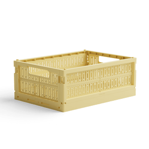 Made Crate Aufbewahrungsbox Midi Lemon Cream | Aufbewahrung & Ordnungssysteme | Beluga Kids