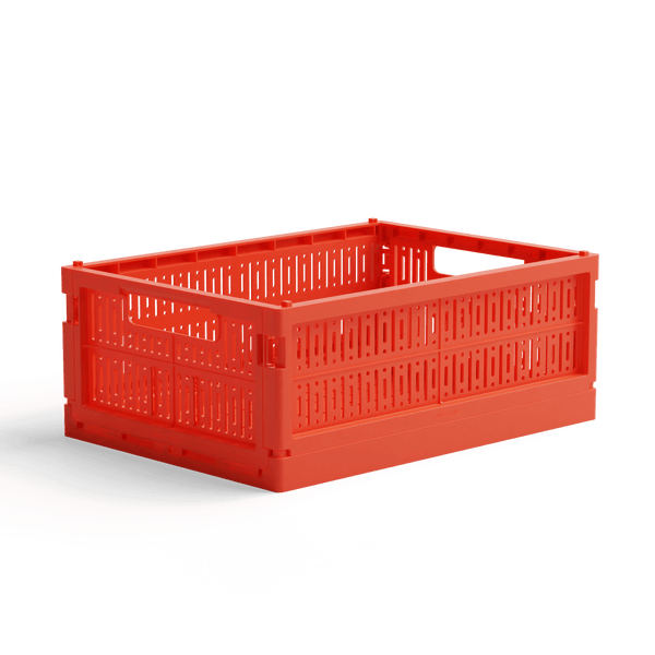 Made Crate Aufbewahrungsbox Midi So Bright Red | Aufbewahrung & Ordnungssysteme | Beluga Kids