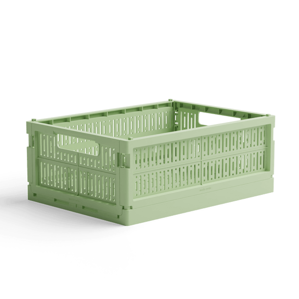 Made Crate Aufbewahrungsbox Midi Spring Green | Aufbewahrung & Ordnungssysteme | Beluga Kids