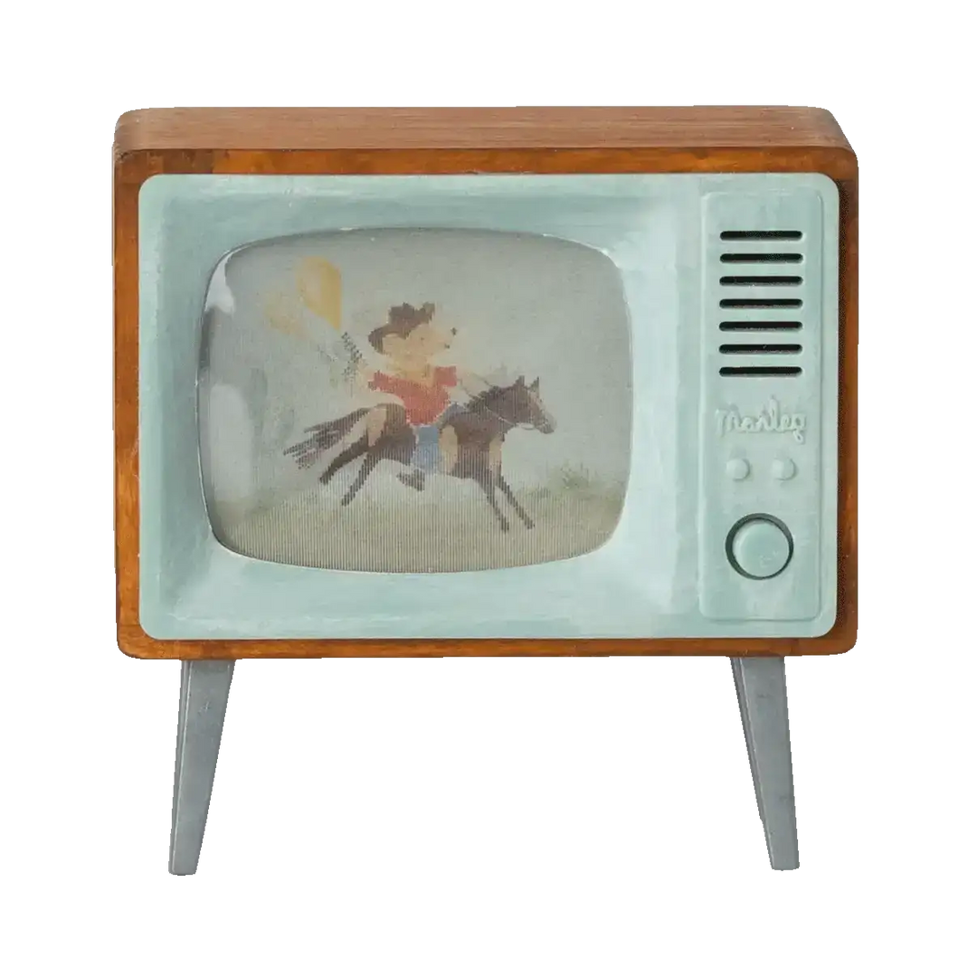 Maileg Fernseher Maus, Miniatur-TV fürs Puppenhaus