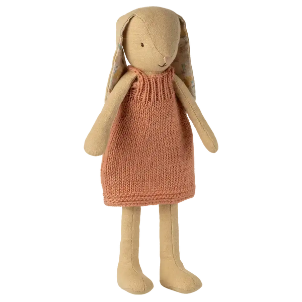 Maileg Hase Grösse 2 Cremegelb im Strickkleid