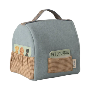 Maileg Transportbox Klein Dusty Blue, Seitenansicht
