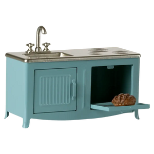 Maileg Küche Maus Blau, Miniaturküche fürs Puppenhaus