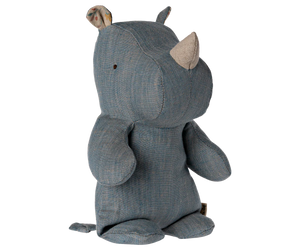 Maileg Safari-Freunde Nashorn S Blau/Sand – Kuscheltier | Beluga Kids