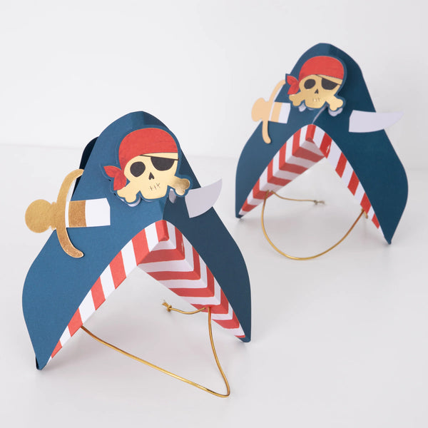 Pirate Party Hats (x8)