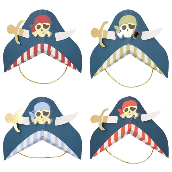 Pirate Party Hats (x8)