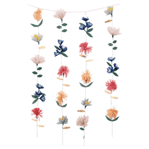 Meri Meri Blumenwand aus 20 Papierblumen mit goldenen Akzenten
