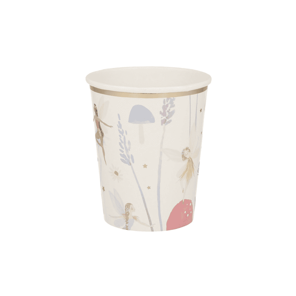 Meri Meri Fairy Trinkbecher mit Goldrand, 8er-Set