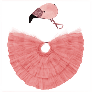 Meri Meri Flamingo Kostüm für Kinder, Frontansicht