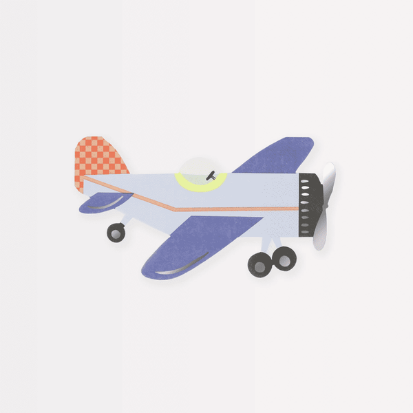 Meri Meri Flugzeug Servietten im 16er-Set